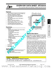 BT2084A datasheet pdf BTI BethelTronix