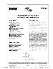 OPA548T datasheet pdf Burr Brown