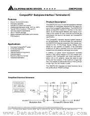CMCPCI100T datasheet pdf California Micro Devices Corp