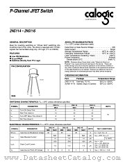 X2N5115 datasheet pdf Calogic