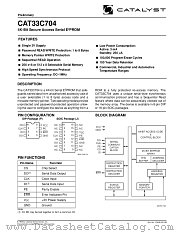 CAT33C704JA-TE13 datasheet pdf Catalyst Semiconductor