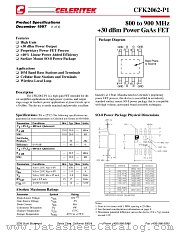 CFK2062-P1-000T datasheet pdf CELERITEK