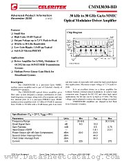 CMM3030-BD-0192 datasheet pdf CELERITEK
