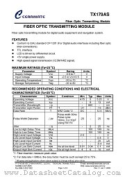TX179AS datasheet pdf Ceramate