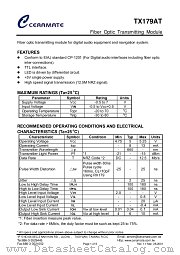 TX179AT datasheet pdf Ceramate