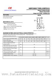 KBPC606 datasheet pdf Chenyi Electronics
