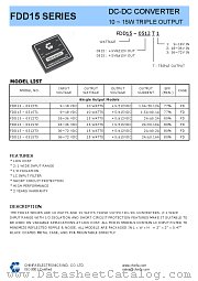 FDD15-0512T3 datasheet pdf CHINFA Electronics IND