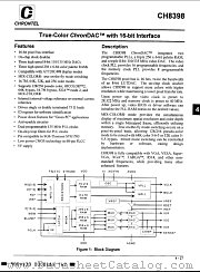 CH8398 datasheet pdf Chrontel