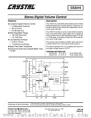 CS3310-KS datasheet pdf Cirrus Logic