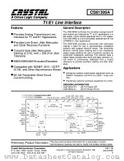 CS61305A-IL1 datasheet pdf Cirrus Logic