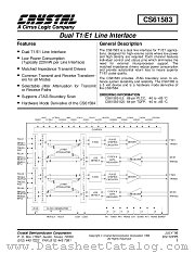 CS61583-IL5 datasheet pdf Cirrus Logic