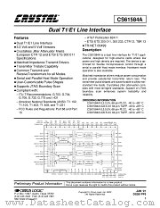 CS61584-IL3 datasheet pdf Cirrus Logic
