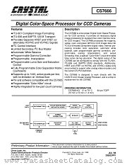 CS7666-KQ datasheet pdf Cirrus Logic