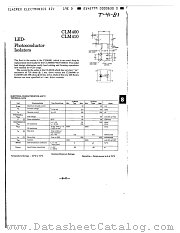 CLM400 datasheet pdf Clairex Technologies