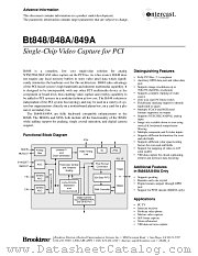 BT848AKPF datasheet pdf Conexant