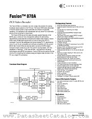 FUSION878A datasheet pdf Conexant