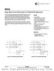 RF212-21 datasheet pdf Conexant