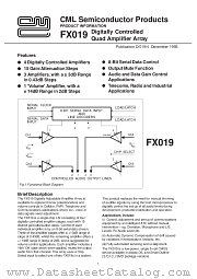 FX019P datasheet pdf CONSUMER MICROCIRCUITS LIMITED