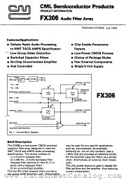 FX306P datasheet pdf CONSUMER MICROCIRCUITS LIMITED