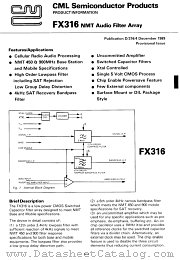 FX316LG datasheet pdf CONSUMER MICROCIRCUITS LIMITED