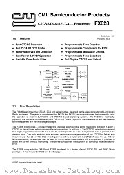 FX828D5 datasheet pdf CONSUMER MICROCIRCUITS LIMITED