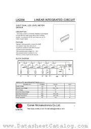LA2284 datasheet pdf Contek Microelectronics