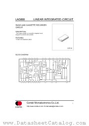 LAG668 datasheet pdf Contek Microelectronics