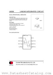 LM358 datasheet pdf Contek Microelectronics