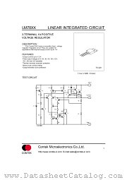 LM7809 datasheet pdf Contek Microelectronics