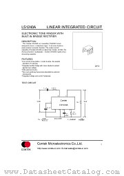 LS1240 datasheet pdf Contek Microelectronics