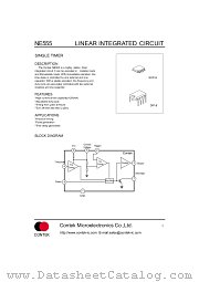 NE555 datasheet pdf Contek Microelectronics