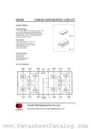 NE558 datasheet pdf Contek Microelectronics