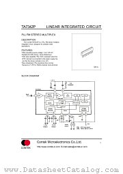 TA7342P datasheet pdf Contek Microelectronics