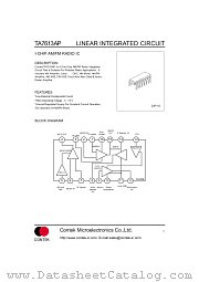 TA7613AP datasheet pdf Contek Microelectronics