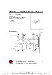 TA7640AP datasheet pdf Contek Microelectronics