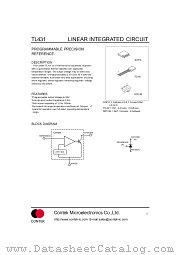 TL431 datasheet pdf Contek Microelectronics