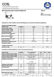 2N3772 datasheet pdf Continental Device India Limited