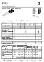 BD434 datasheet pdf Continental Device India Limited