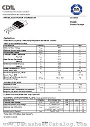 CD13005A datasheet pdf Continental Device India Limited