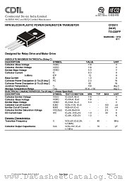 CFD811 datasheet pdf Continental Device India Limited