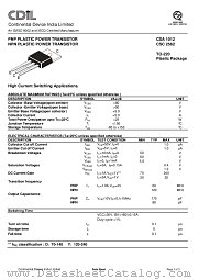 CSA1012Y datasheet pdf Continental Device India Limited