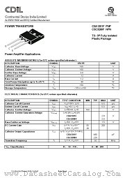 CSA1301OF datasheet pdf Continental Device India Limited