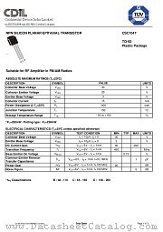 CSC1047 datasheet pdf Continental Device India Limited