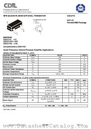 CSC2713G datasheet pdf Continental Device India Limited