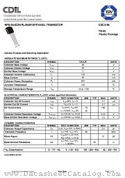 CSC3198BL datasheet pdf Continental Device India Limited