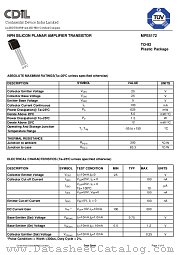 MPS5172 datasheet pdf Continental Device India Limited