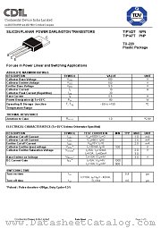 TIP142T datasheet pdf Continental Device India Limited