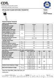 TN3904 datasheet pdf Continental Device India Limited