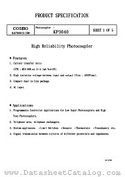 KP3040 datasheet pdf Cosmo Electronics