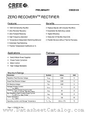 CSD05120A datasheet pdf CREE POWER